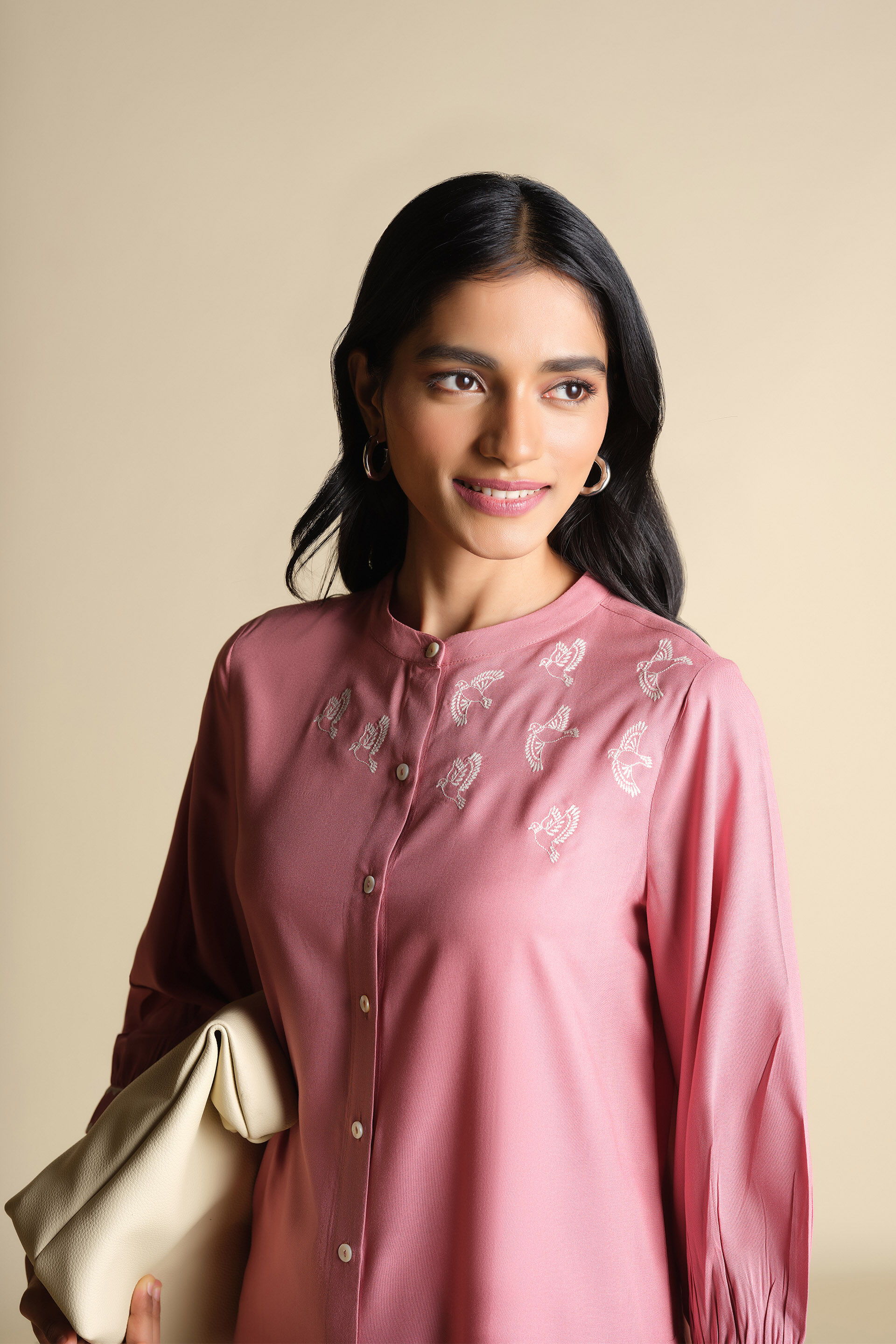 Phoolon Sa Tunic, Rose Pink, image 5